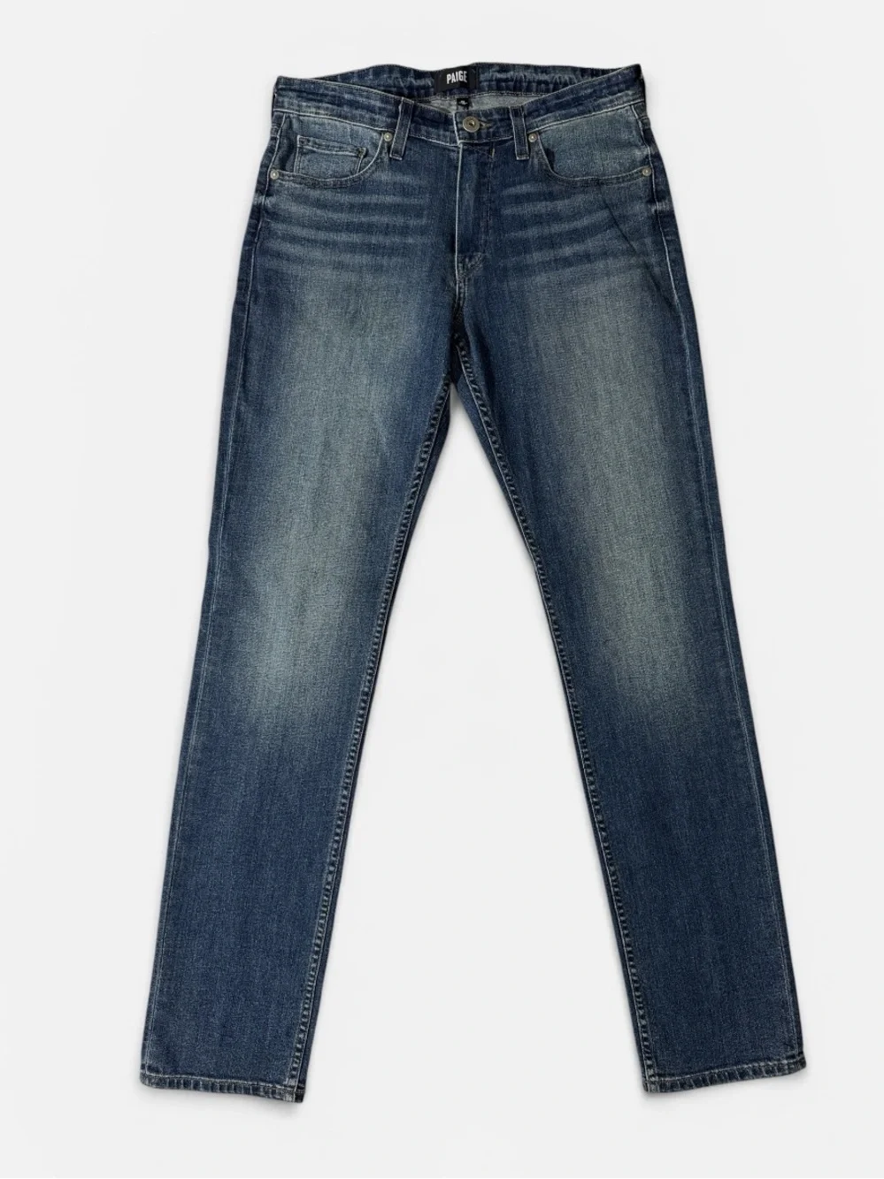 Paige mens 32x33 Lennox slim fit cotton blend stretch denim blue jeans EUC